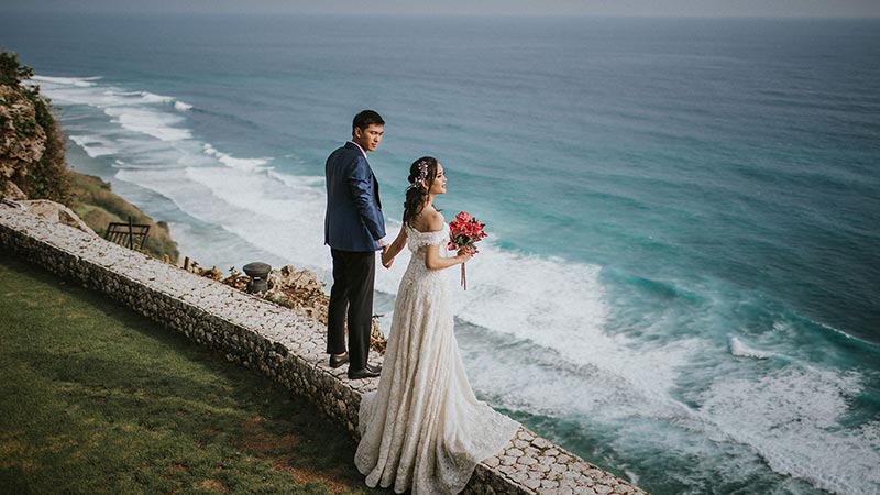 Pre wedding photo concept by Aleksander MUA, hold in The Sanctus Villa, Uluwatu. The couple were Joe and Eva, talented Indonesian model.