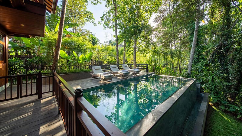 Villa Kaloi is a wooden jungle villa located in Pejeng, eastern side of Ubud. Actually Kaloi is a villa complex and this unit is its brand new building...