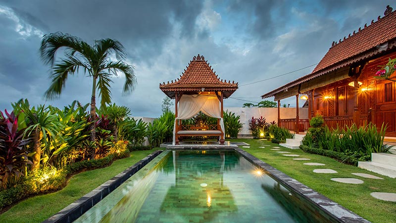 This 2 bedroom joglo styled villa is located in the middle of rice field in Seseh, Western Canggu. Villa Mayan Seseh...