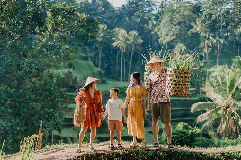 This family was came from Canada. For me that was a great shoot to take this family photo in Ubud