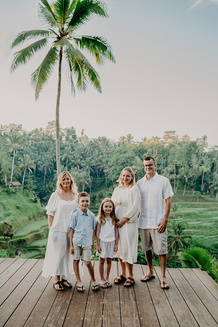 Family Photoshoot Tegalalang Rice Terrace
