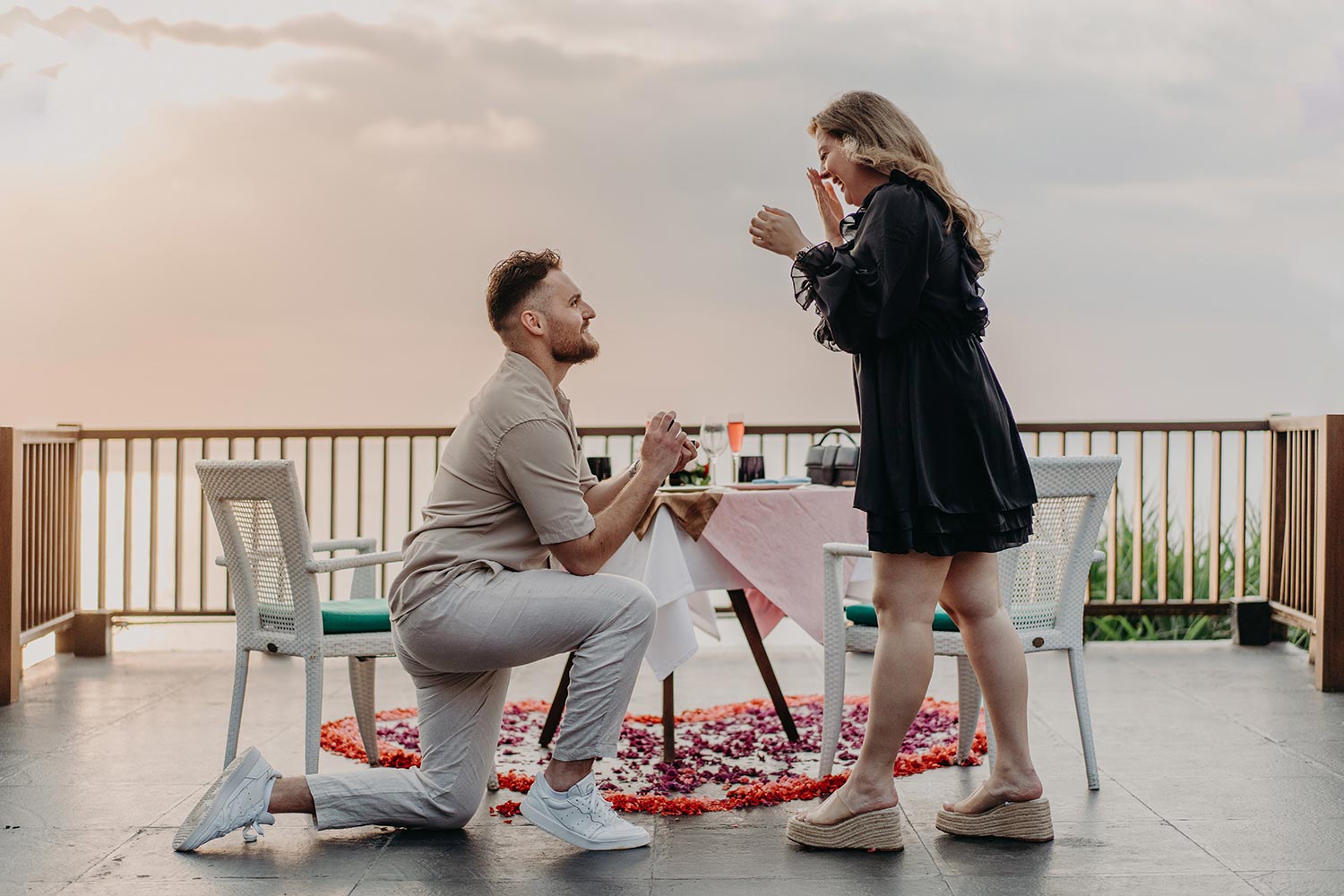 Secret marriage proposal photoshoot bali